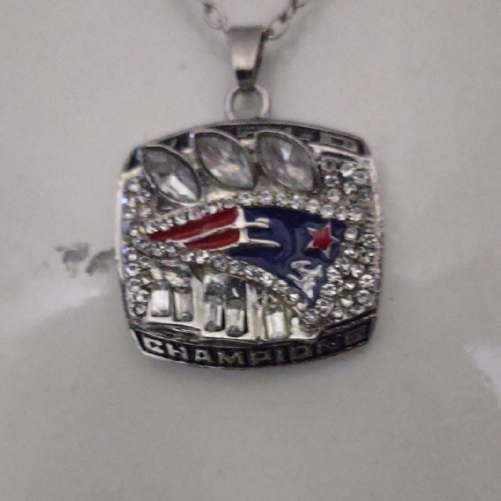 Championship Patriots Pendant Necklace